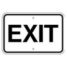 G-34 18" x 12" Exit Sign