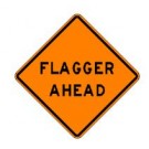 W20-7A Flagger Ahead Sign