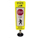 SFP Flexstake Stop For Pedestrian flexible crosswalk sign