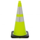 28" Lime Cone with Reflective 6 & 4 collars