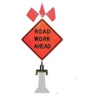 Barrier Mount Sign Stand for Roll Up Signs