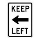R4-8A 18" x 24" Keep Left Sign
