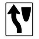 R4-8S 24" x 30" Keep Left Symbol Sign