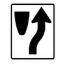 R4-7S 24" x 30" Keep Right Symbol Sign