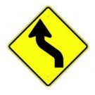 W1-4L Left Reverse Curve Symbol Sign