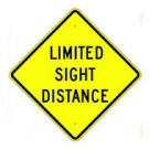 W14-4 30" x 30" Limited Sight Distance Sign