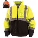 Bomber Jacket - Black Bottom Orange or Yellow