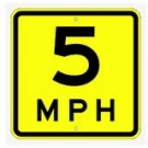W13-1 MPH Sign
