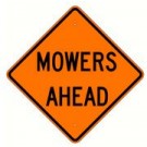 W21-6 Mowers Ahead Sign