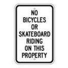 G-49 12" x 18" No Bicycles or Skateboard Sign