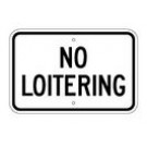 G-56 18" x 12" No Loitering Sign