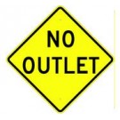 W14-2 No Outlet Sign