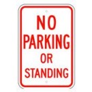 R-49 12" x 18" No Parking Or Standing Sign