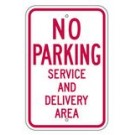 R-97 No Parking Service And Delivery Area Sign