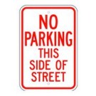 R-83 No Parking This Side Of Street Sign