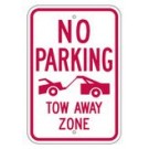 R-98 No Parking Tow Away Zone Sign