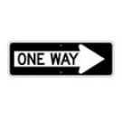 R6-1R 36" x 12" One Way In Right Arrow Sign