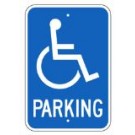G-40 12" x 18" Handicap Parking Sign
