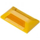Pavement marker, yellow case - amber lens