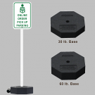 power post base with post