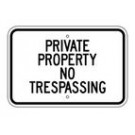 G-47 18" x 12" Private Property No Trespassing Sign
