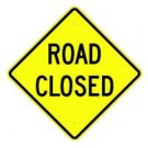 W5-5 Road Closed Sign