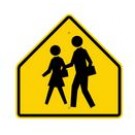 S1-1 School Zone Crossing Symbol Sign