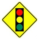 W3-3S Signal Ahead Symbol Sign