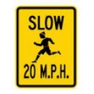 G-4 18" x 24" Slow 20 MPH Sign
