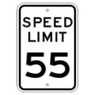 R2-1 12" x 18" Speed Limit Sign