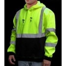 Lime High Visibility Class 3 Reflective Pullover Sweatshirts