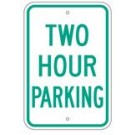 R-68BRA5 12" x 18" EGR Grade Two Hour Parking Sign