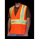 V1600 Class 2 Orange Mesh Safety Vest