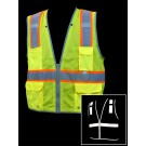 V1700 Lime Class 2 Mesh Safety Vest