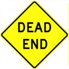 W14-1 Dead End Sign