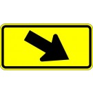 W16-7R Right Downward Arrow Sign