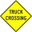 W8-6 Truck Crossing Sign