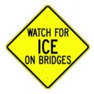 W18-5 Watch For Ice On Bridges Sign