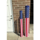 American Flag Fabric Bollard Covers