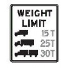 R12-5 24" x 36" Weight Limit (Multi) Sign