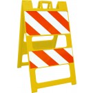 Yellow Plasticade Type II Barricade