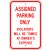 R-200 Assigned Parking Only Violators Sign